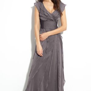 Adriana Papell Gray Formal Gown